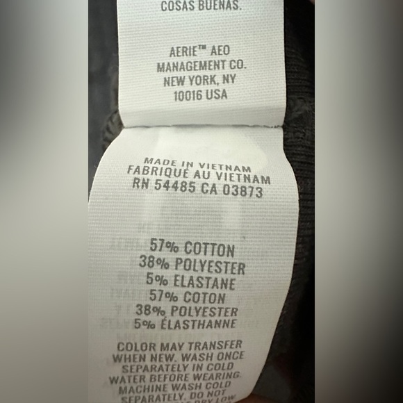 309 AERIE | NWT Charcoal Gray Ribbed Scoop Neck Tank Top (Size S) - Picture 9 of 12